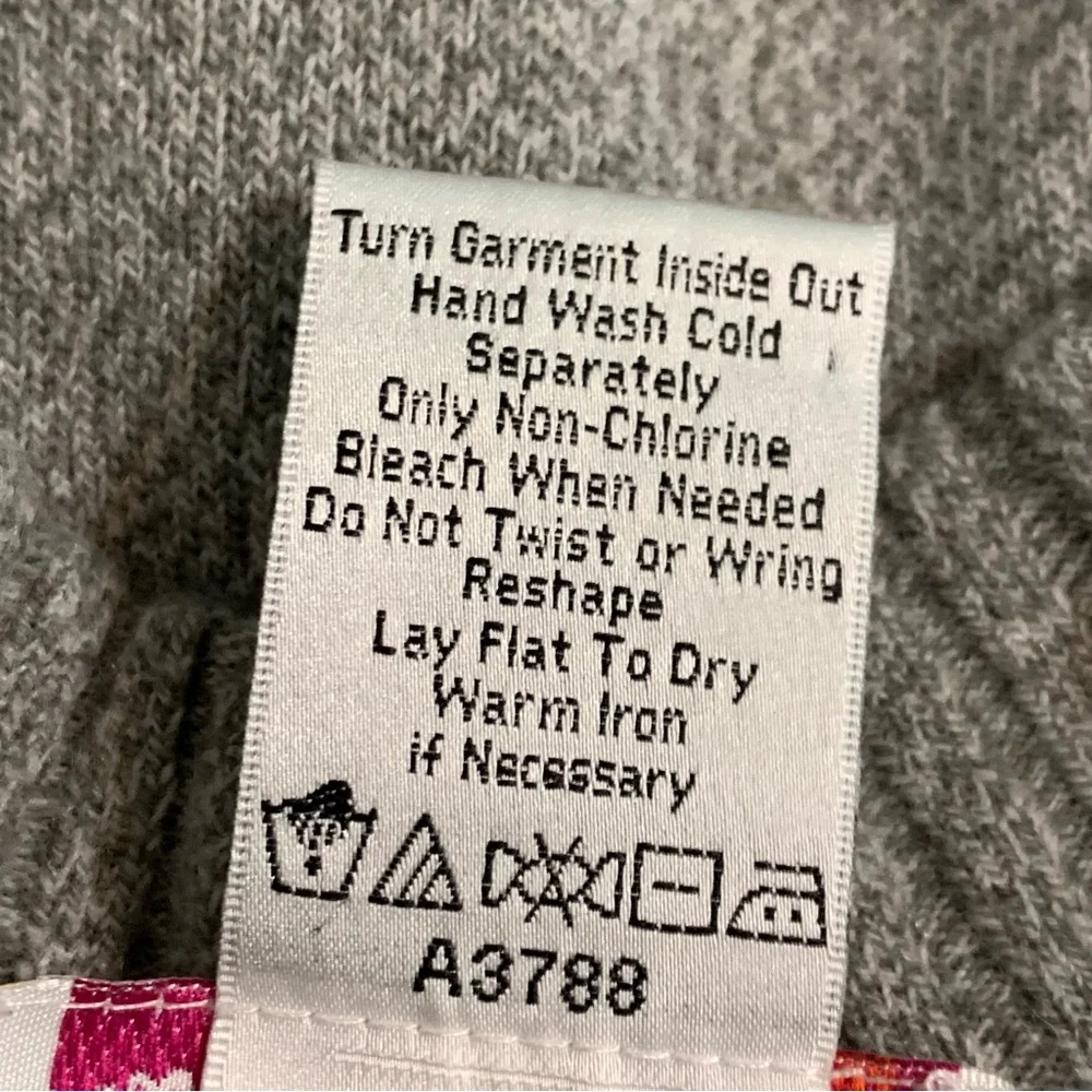 Quacker Factory Zip Up Jacket Sweater Women's Rhinestones Gray Size Large